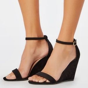 Black Justfab Wedges